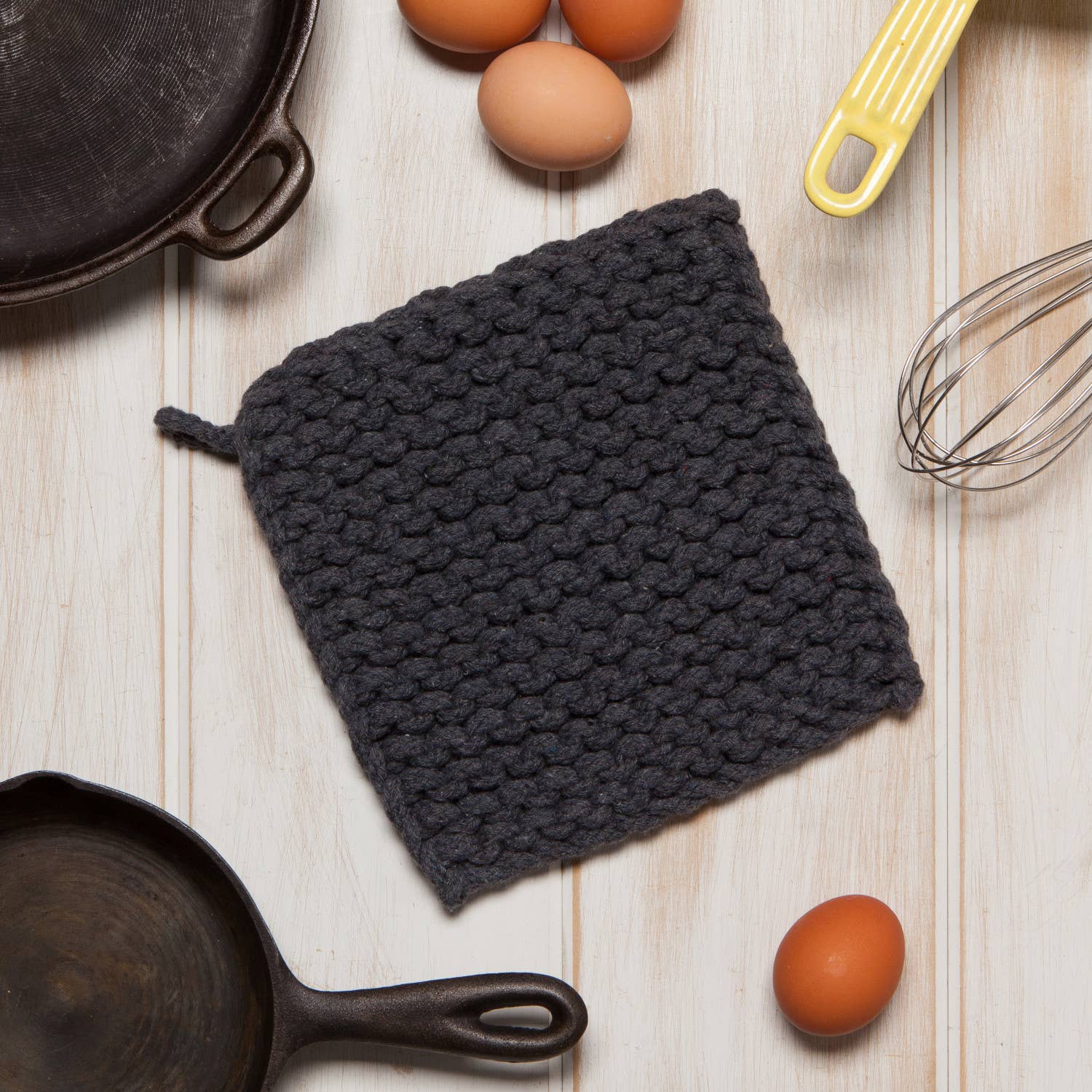 Knit Potholder - Shadow