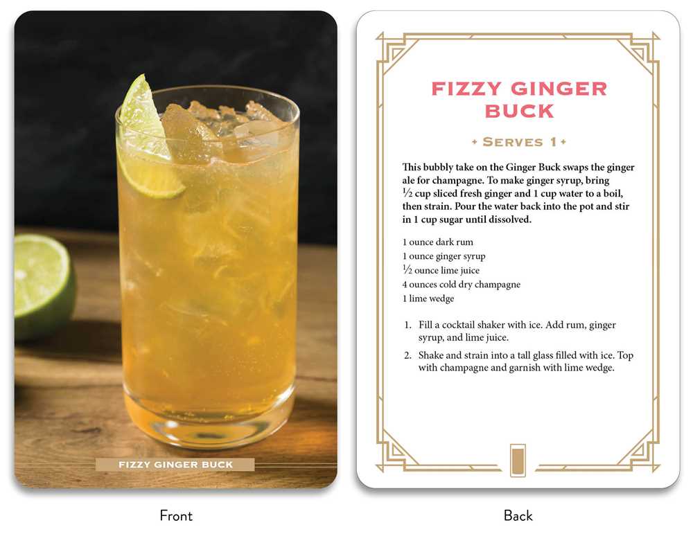 Bubbly Cocktail Cards A–Z - Card Deck