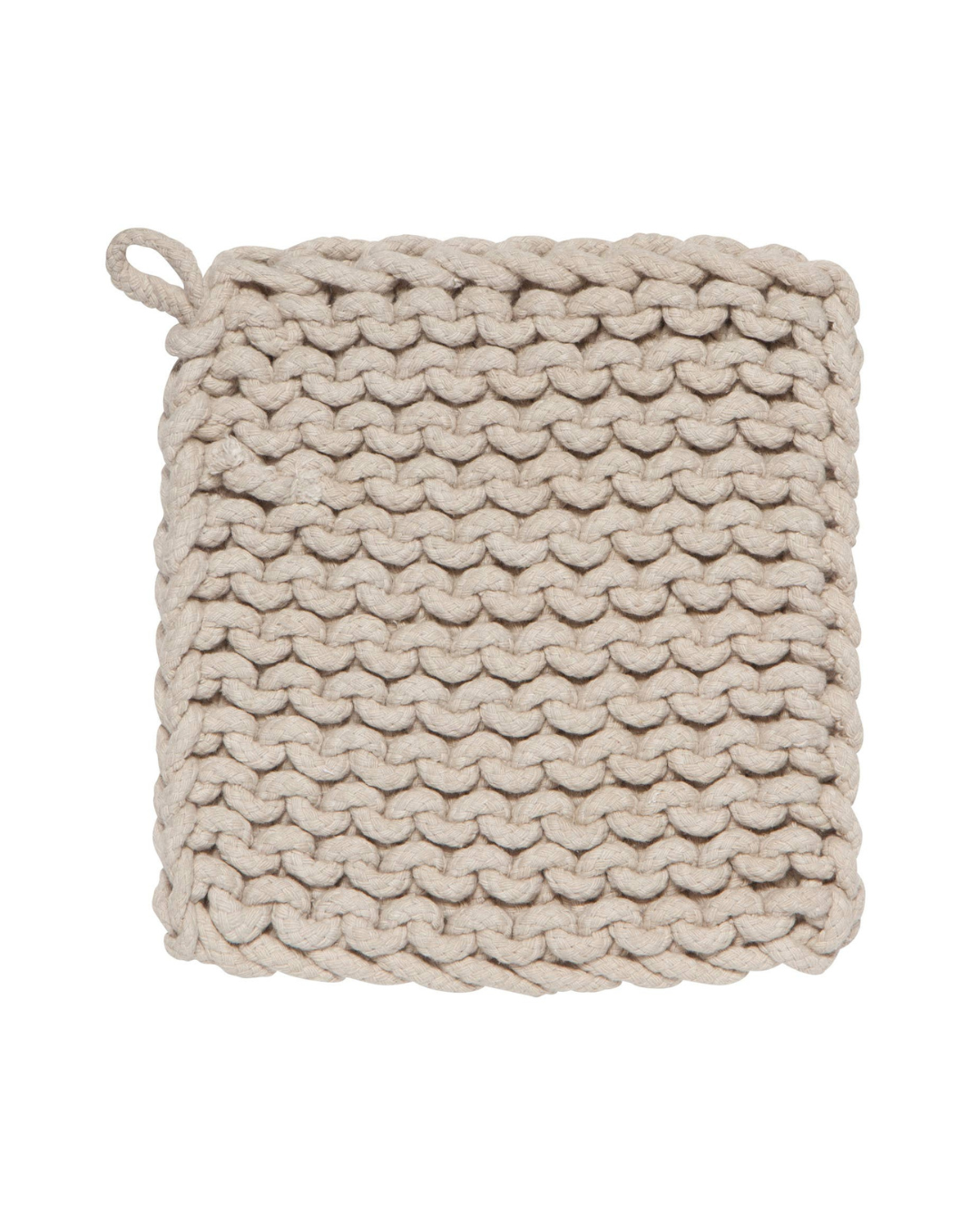 Knit Potholder - Dove Gray