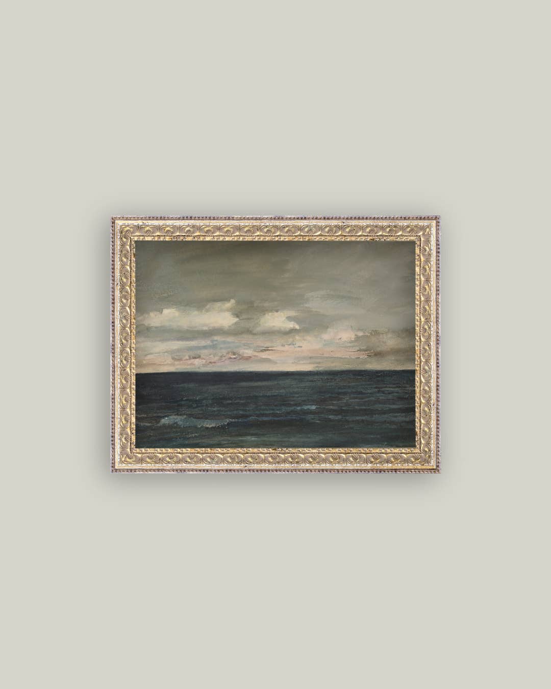 Ocean View Framed Antique Art - 10x8