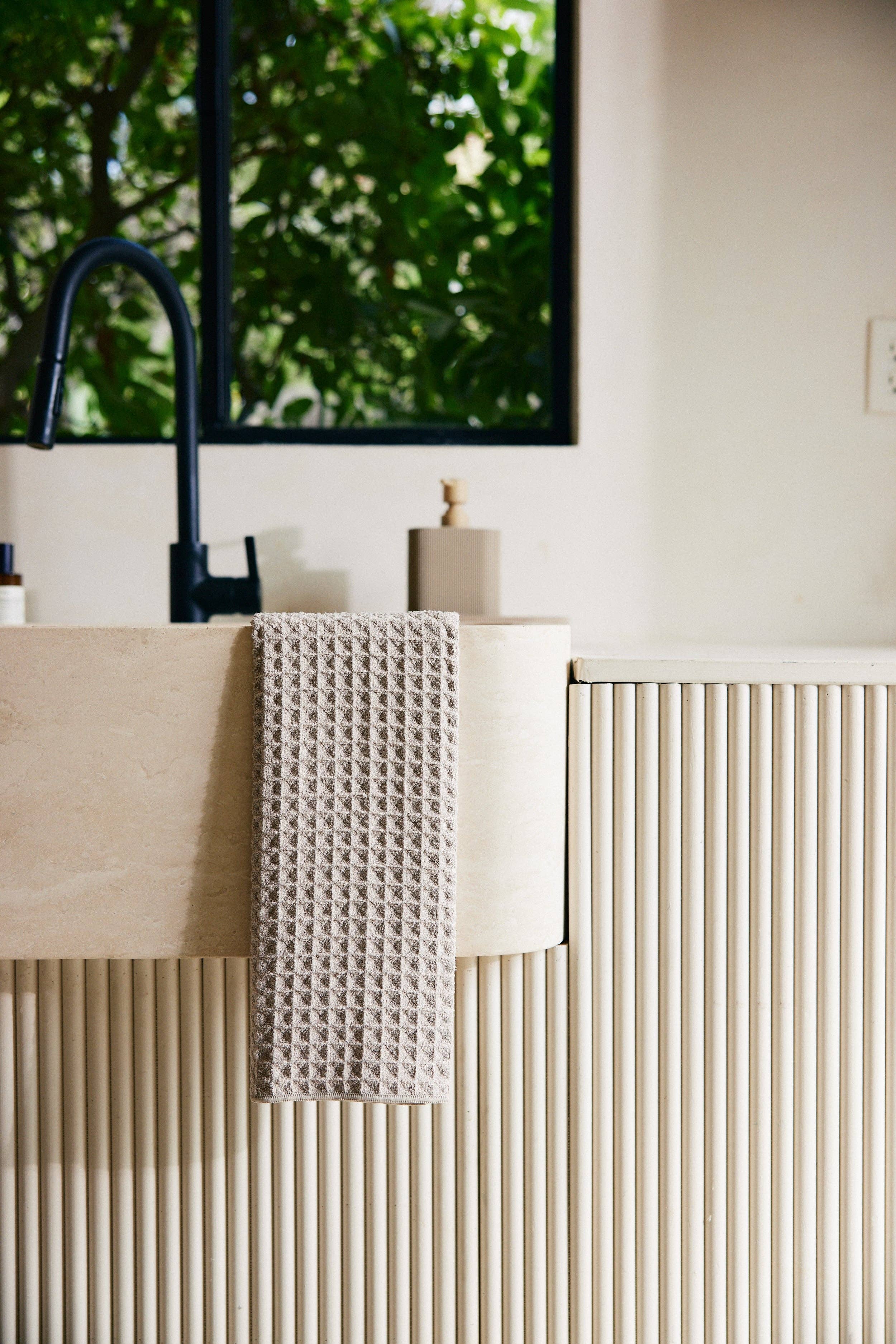 Hand Towel - Taupe Waffle
