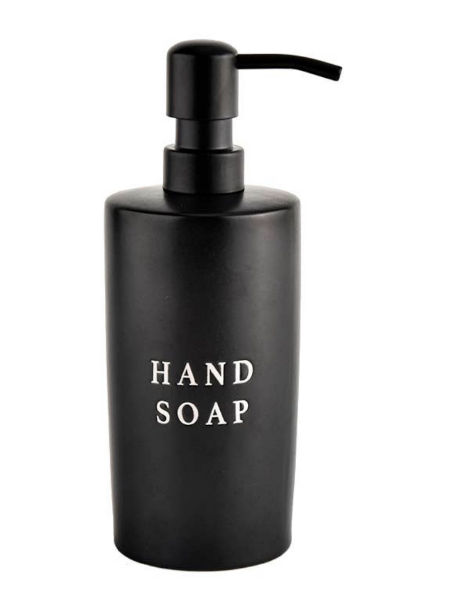 The Stoneware Hand Soap Dispenser - Black features 